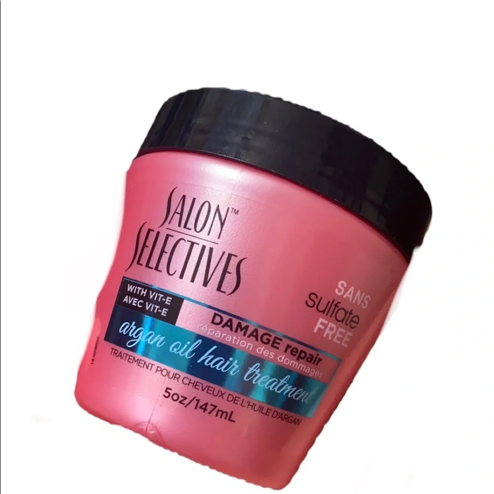 SALON SELECTIVES ARGAN OIL HAIR TREATMENT SULFATE FREE DAMAGE REPAIR 5 OZ